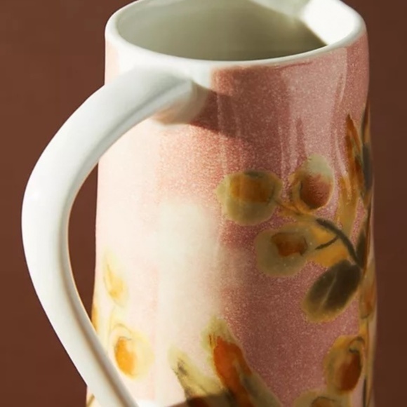 NWT Anthropologie Ismay Floral Pitcher And Platter Set - Picture 3 of 7